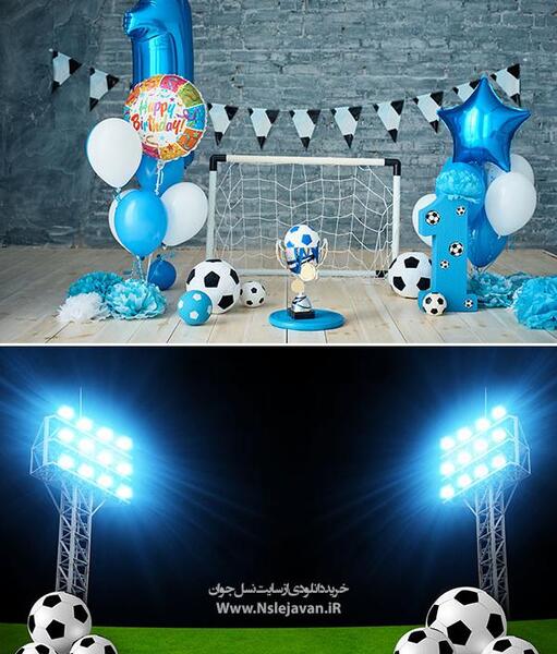 عکس ماهگرد نوزاد فوتبالی