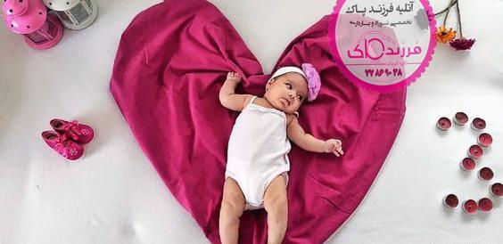 عکس ماهگرد نوزاد در منزل