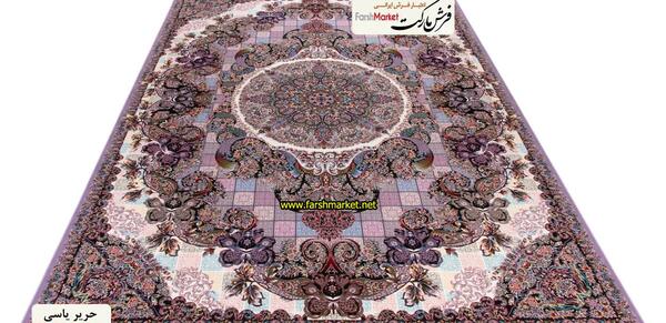 عکس فرش رنگ یاسی