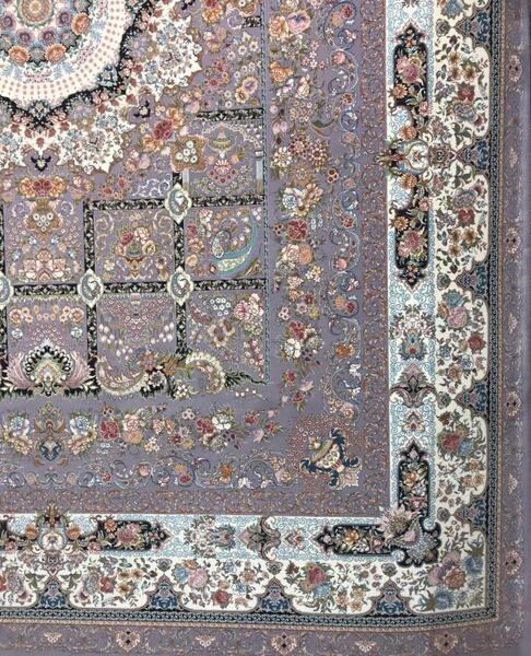 عکس فرش رنگ یاسی