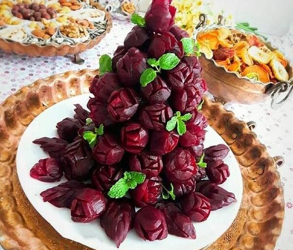 عکس تزیین لبو و شلغم