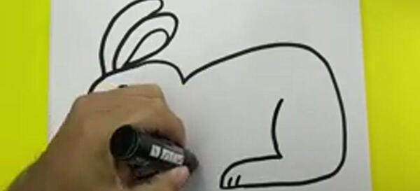 عکس نقاشی خرگوش بامزه