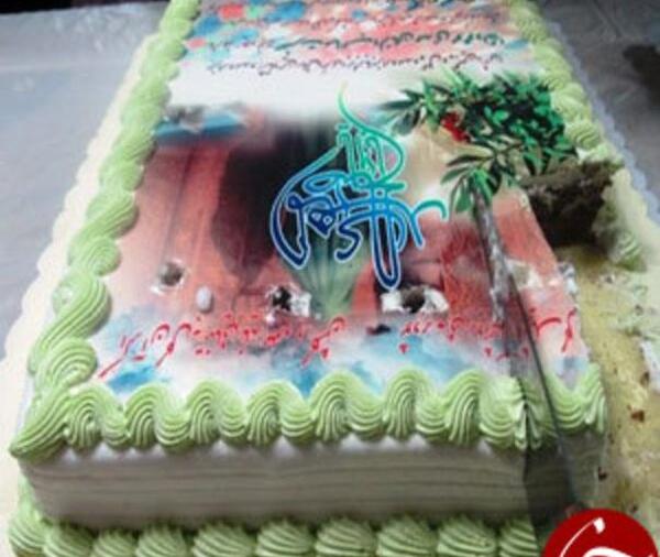 عکس امام زمان روی کیک