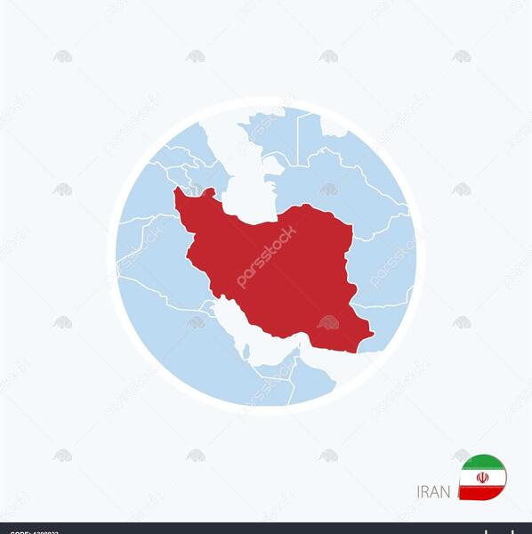 عکس نقشه ایران روی کره زمین