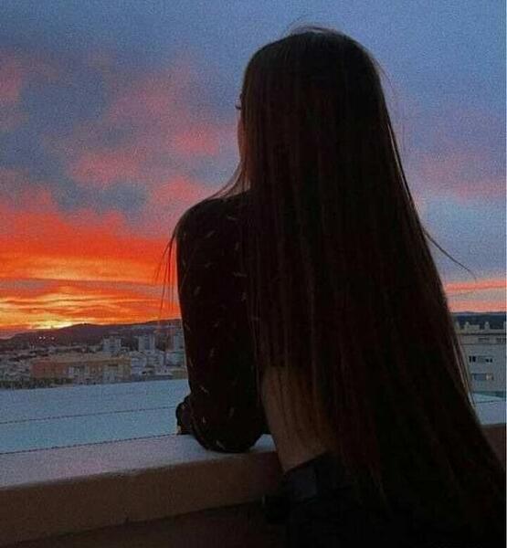 عکس فیک دختر در غروب