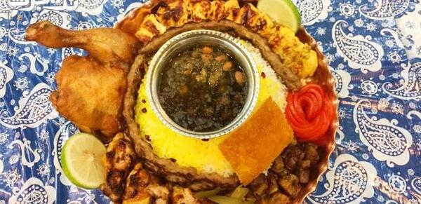 عکس چلو کباب دونفره