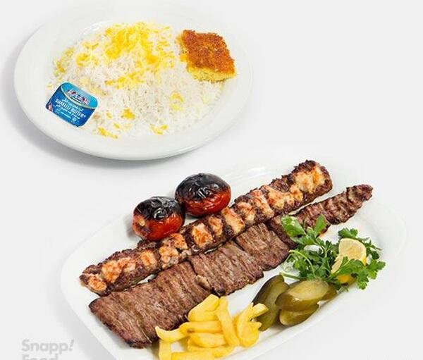 عکس چلو کباب دونفره