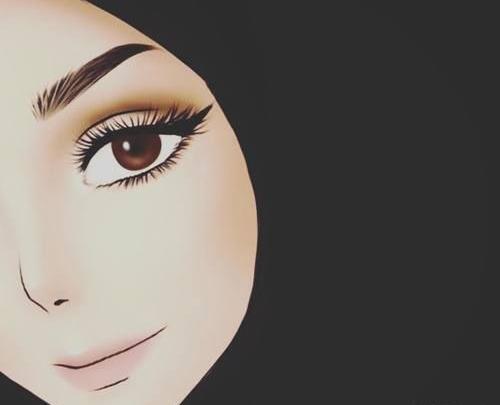 عکس چشم دختر چادری