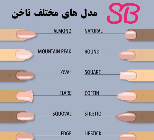 عکس ناخن تابوتی
