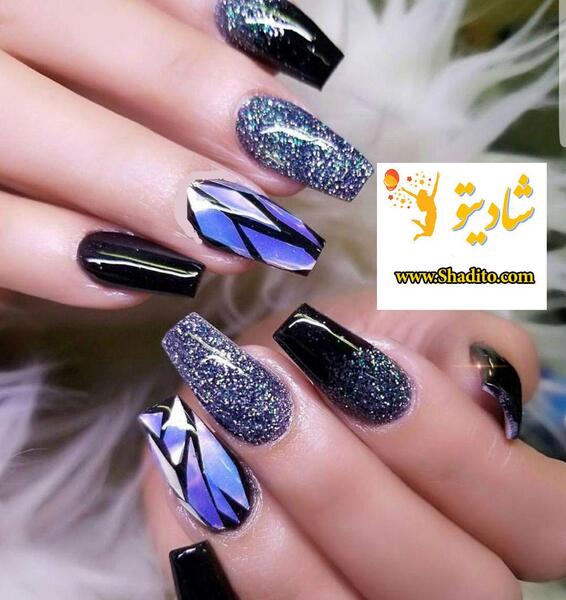 عکس مدل ناخن ذوزنقه ای