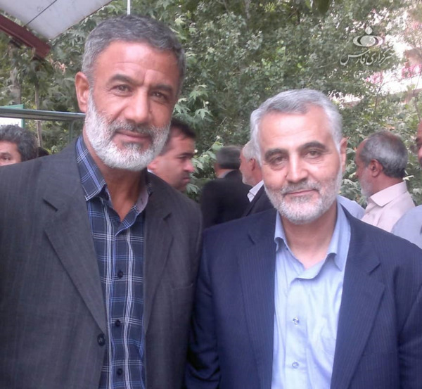 عکس حاج قاسم سلیمانی در زورخانه