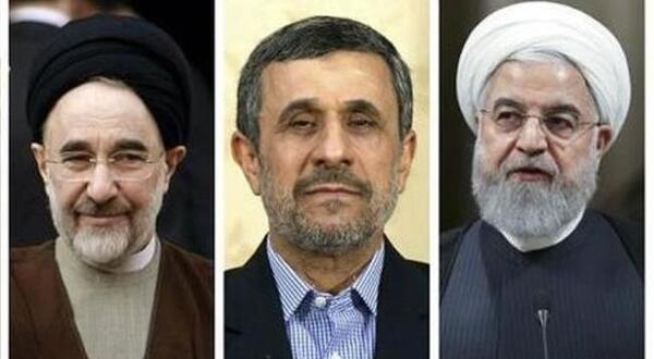 عکس لاتی روحانی و احمدی نژاد