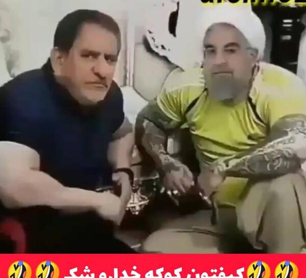 عکس لاتی روحانی و احمدی نژاد