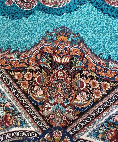 عکس فرش آبی