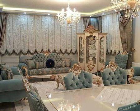 عکس فرش فیروزه ای