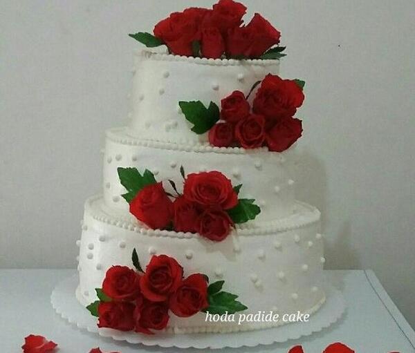 عکس کیک و گل