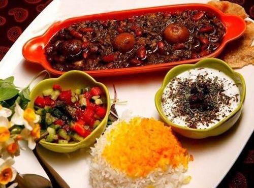 عکس قورمه سبزی لاکچری