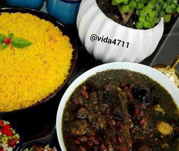 عکس قورمه سبزی لاکچری