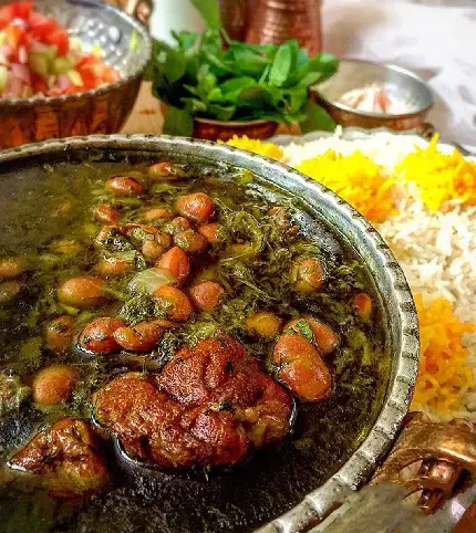 عکس قورمه سبزی لاکچری