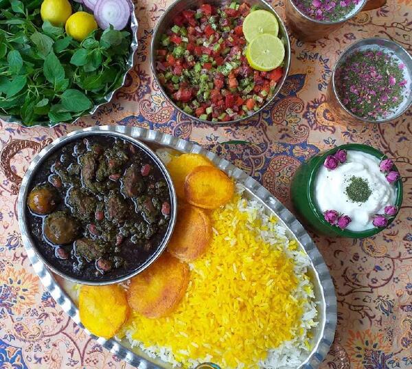 عکس قورمه سبزی لاکچری