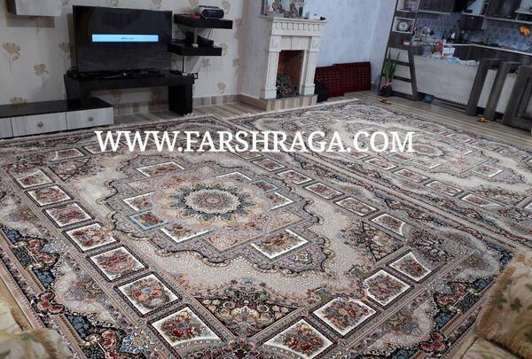 عکس فرش حوض نقره ای