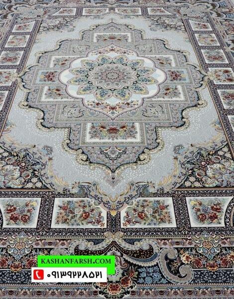 عکس فرش حوض نقره ای