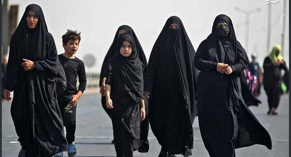 عکس چادر اربعین