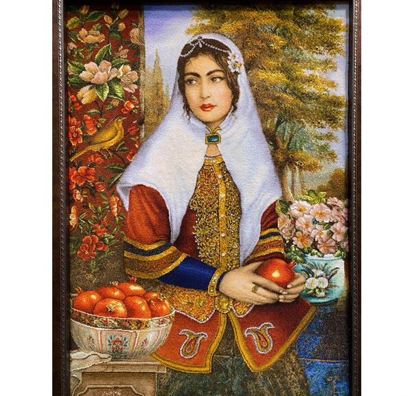 عکس نقاشی دختر قاجاری