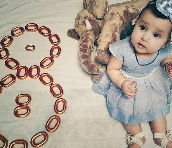 ایده عکس ماهگرد با حبوبات