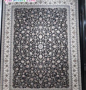 عکس فرش افشان سرمه ای