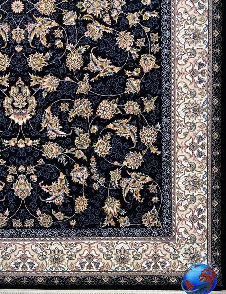عکس فرش افشان سرمه ای
