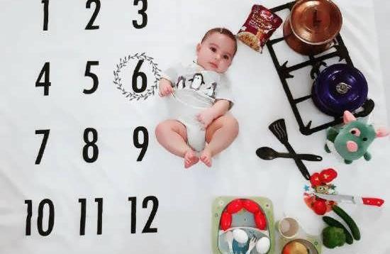 عکس ماهگرد نوزاد هفت ماهه