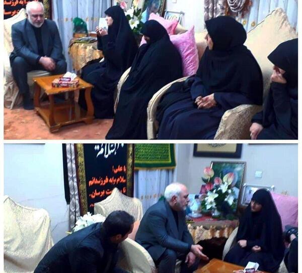 عکس ظریف و حاج قاسم سلیمانی