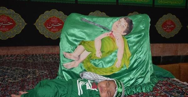 عکس گهواره حضرت علی اصغر در کربلا