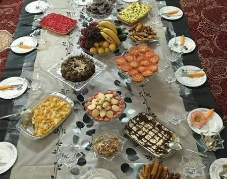 عکس از سفره غذا