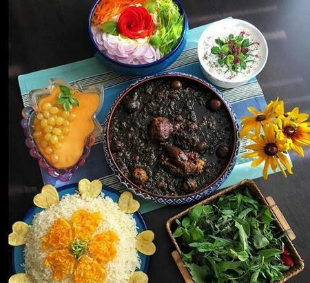عکس از سفره غذا