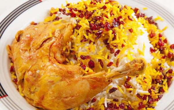 عکس زرشک پلو مرغ