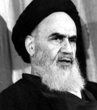 عکس سیاه سفید امام خمینی