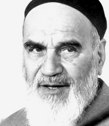 عکس سیاه سفید امام خمینی
