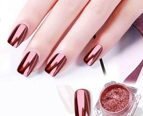 عکس ناخن آینه ای