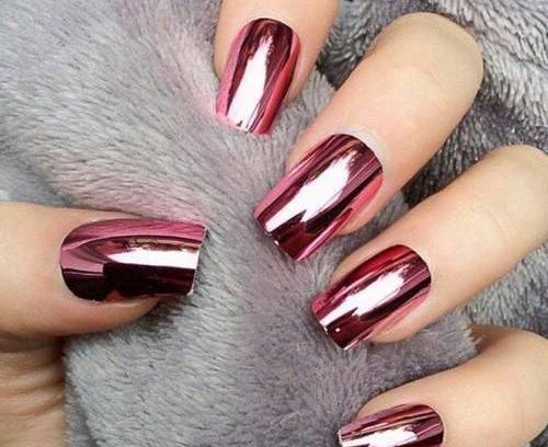 عکس ناخن آینه ای