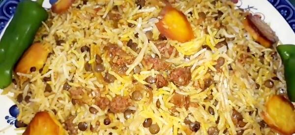 عکس غذا رشته پلو