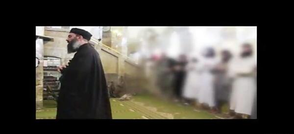 عکس سردار سلیمانی پشت سر ابوبکر البغدادی