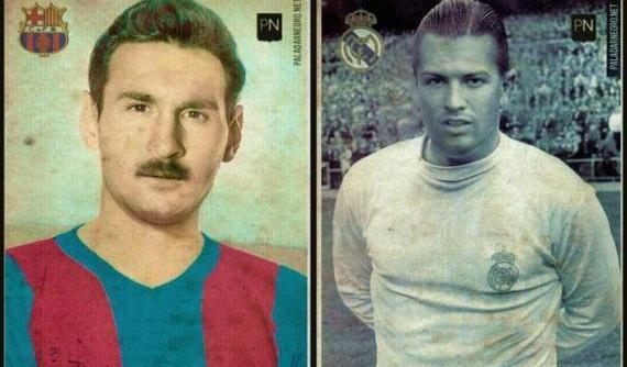 عکس خنده دار رونالدو و مسی