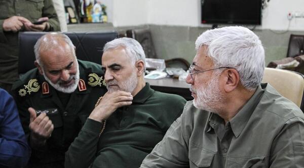 عکس حاج قاسم سلیمانی ابومهدی المهندس