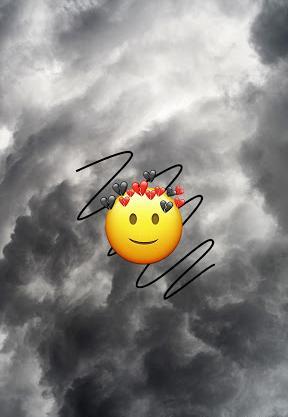 مشکی عکس ایموجی غمگین برای پروفایل