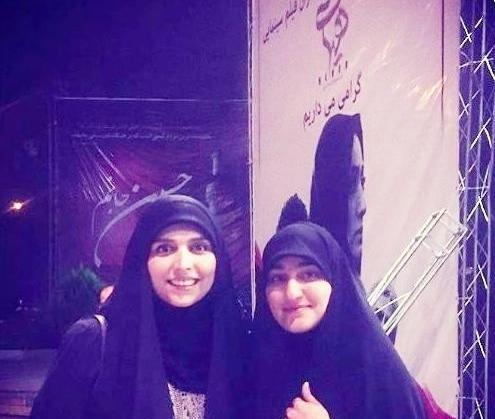 عکس حاج قاسم سلیمانی با فرزندانش