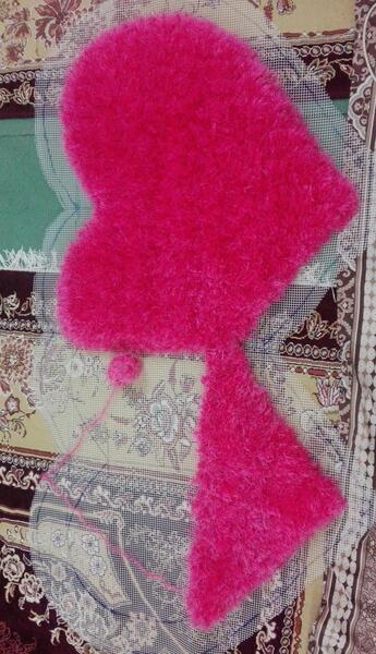 عکس فرشینه با کاموا
