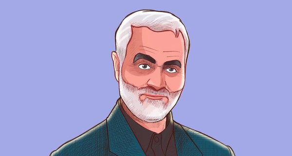 عکس حاج قاسم سلیمانی کارتونی