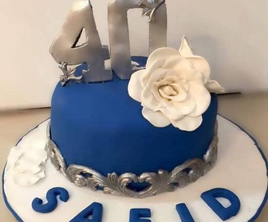 عکس کیک تولد چهل سالگی